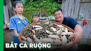 Hải SAPA TV bắt CÁ CHÉP RUỘNG - Nấu những món ăn ĐẶC SẢN NGƯỜI DAO TIỀN tại Cao Bằng