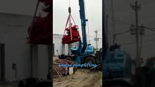 Diesel Engine fire pump lifting