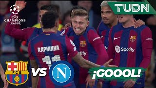 ¡EL PRIMERO DEL BARCA! Fermín anota | Barcelona 1-0 Napoli | UEFA Champions League 2023/24 - 8vos