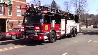 Nutley Fire Department BRAND NEW Ladder 1 And Engine 1 Responding