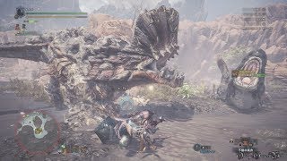 【体験版】MONSTER HUNTER: WORLD - 荒地の暴走者 ボルボロス（No Damage ハンマー）