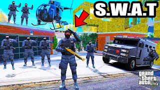 Franklin Upgrading His House to New ‘SWAT’ Headquarters in Gta 5 | SHINCHAN and CHOP