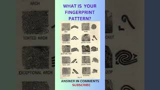 WHAT IS YOUR FINGERPRINT PATTERN? DISCOVER YOUR FINGERPRINTS #find #riddle #shorts
