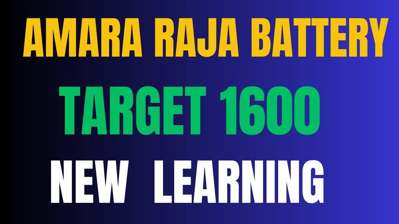 Amara Raja Battery Stock Target! Amara Raja Share Latest News!Amara ...