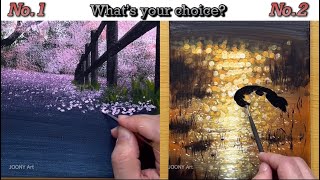 Which Work Do You Like Better? / Acrylic Painting