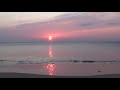 朝から日の出を見てすっきり目覚める波の音 the sound of the waves that wakes you up when you see the sunrise