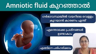 Low amniotic fluid during pregnancy malayalam / ഗർഭാവസ്ഥയിൽ വയറിലെ വെള്ളം കുറഞ്ഞാൽ #drchithra