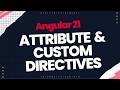5. Attribute Directives || Custom Directives in Angular 21 || Code Practical