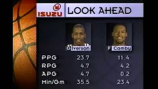 Allen Iverson rookie highlights vs. the Knicks (1997)