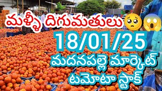 18-01-25 Madanapalle Tomato Market price Today || Today Tomato Market Rate in Madanapalle #today