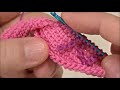 【アフガン編み】100均刺繍糸で3dミニポーチ【tunisian crochet】 embroidery thread 3d mini pouch【아후강뜨기】자수실로 3d 모양의 미니 파우치