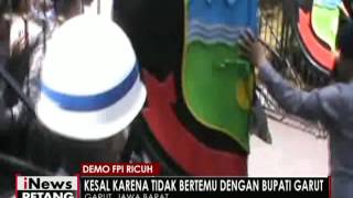 Kesal tidak bertemu Bupati Garut, Demo FPI berlangsung ricuh - iNews Petang 24/05