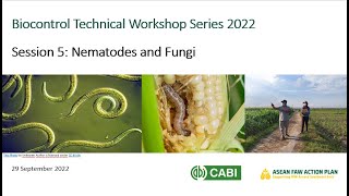 Session 5 of the 2022 Biocontrol Webinar Series: Nematodes and Fungi