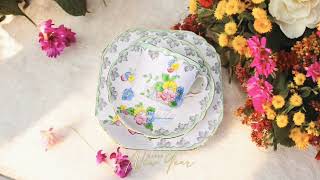 【Sunshine Antiques】20241230 Heathcote China - 6859 手工上色 英國骨瓷下午茶杯組 F.21