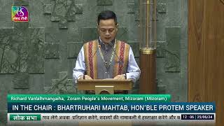 Richard Vanlalhmangaiha, (ZPM) takes oath as Member of Parliament (Mizoram (ST), Mizoram)