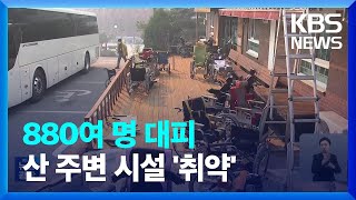 산 주변 밀집한 요양시설·병원…산불에 ‘취약’ / KBS  2023.04.03.