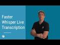 Faster-Whisper Live Transcription Tutorial | Python Audio to Text