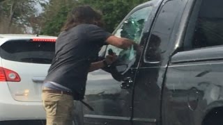 Watch Man Punch Fist Through Truck Window And Pepper Spray Driver: Cops