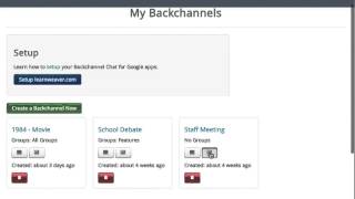 Backchannel Chat For Google Apps