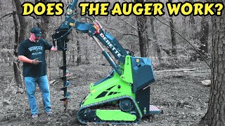 Chinese Mini Skid Steer Auger Test - Does It Work?