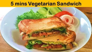 Vegetarian Sandwich | Tasty food book