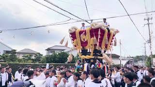 令和5年　百舌鳥八幡宮月見祭梅町ふとん太鼓宮出後