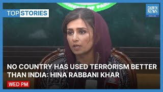 “Perpetrators Of Terrorism Projecting Themselves As Victims”: Hina Rabbani Khar | Top Stories
