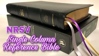 NRSV Single Column Reference Bible Black Goatskin Premier Collection