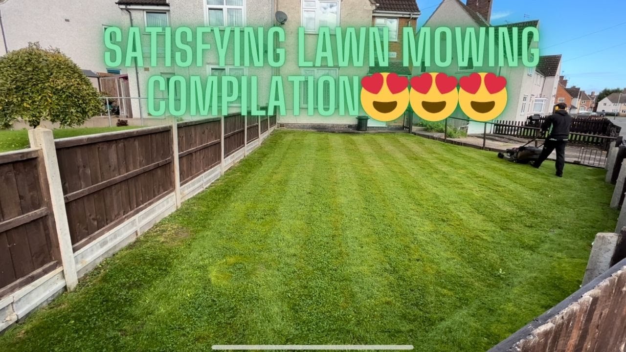 Satisfying Lawn Mowing Compilation Youtube