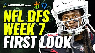 NFL DFS First Look Week 7 DraftKings, Yahoo, FanDuel Daily Fantasy Picks | NFL DFS Strategy Show