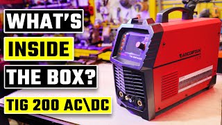 UNBOXING TIG Welder ARCCAPTAIN TIG200P AC\\DC | Unboxing \u0026 Arc Test