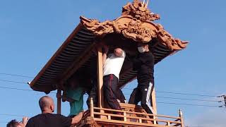 西条祭り 2020　駅前本通　屋根おろし