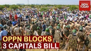 Pandemonium Continues In AP Over 3 Capitals, Oppn TDP Blocks Bill