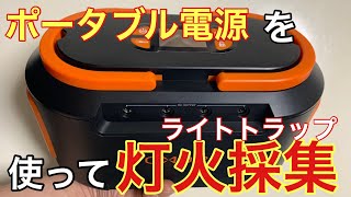 【灯火採集】ポータブル電源を使ってみた　ライトトラップ【S262 】