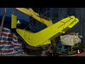 自制遥控挖掘机，动臂硬管制作与喷涂.make your own remote control excavator arm hard control and paint