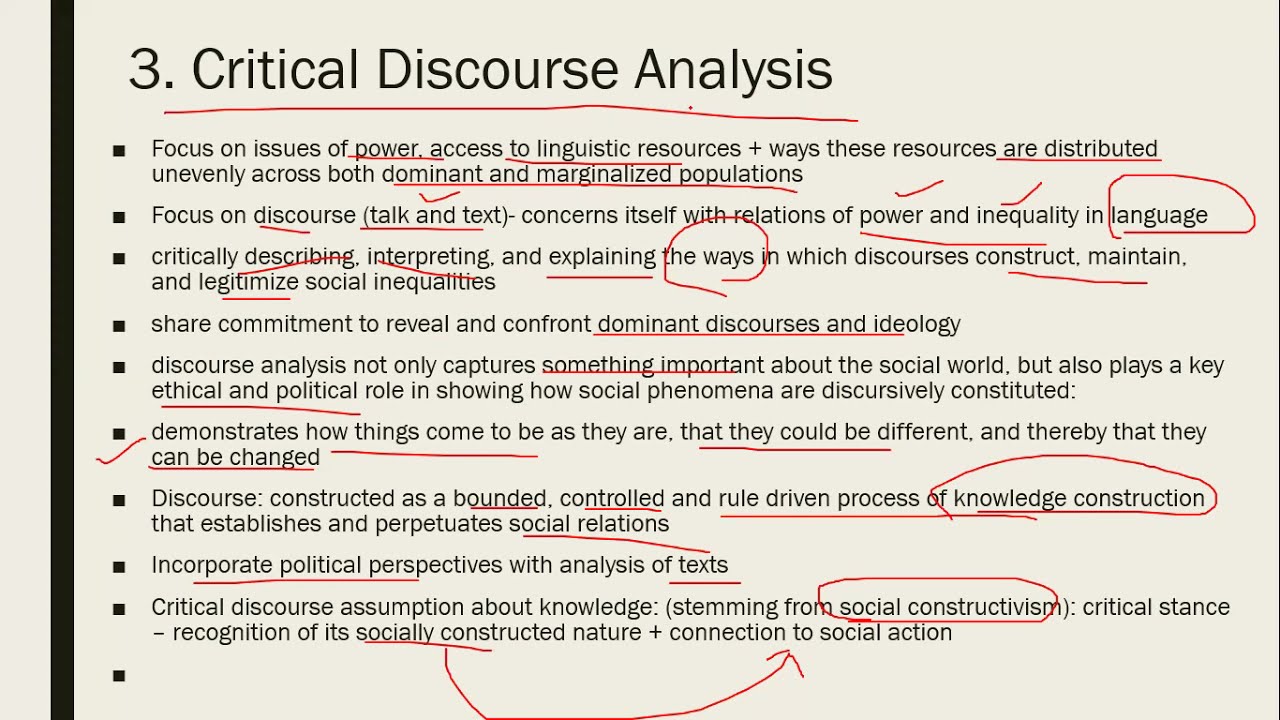 Intro To Critical Discourse Analysis As Critical Research Genre ...