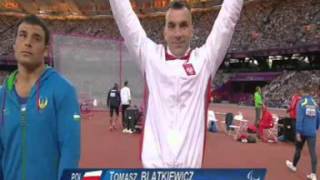 Tomasz Blatkiewicz powitanie sportowcow Paraolimpiada Londyn 2012