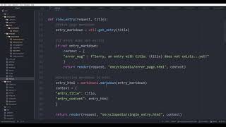 Project wiki - CS50 Web Programming with Python and Javascript