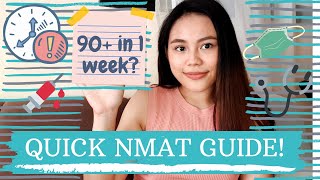 NMAT Tips| How to get a 90+ percentile in 1 week! | Med School PH