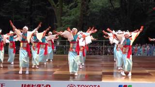 俵屋グループ／文化館ステージ／原宿表参道元氣祭スーパーよさこい2015（二日目）