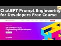 ChatGPT Prompt Engineering for Developers Free Course Andrew Ng Isa Fulford OpenAI DeepLearning.ai