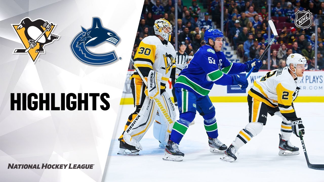 NHL Highlights | Penguins @ Canucks 12/21/19 - YouTube