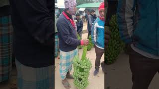 শীতের সকালে জমে উঠেছে পাহাড়ি কলার বাজার#hillmarket #hillmarket #benatural