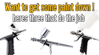 Three Trigger Airbrushes that get the paint down full review and spray test