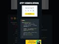 OTP Verification 🤔 | #shortsvideo #shorts #pythonprogramming #trending #trendingshorts #viral