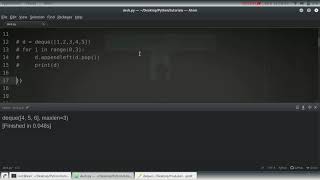 Python Tutorial: Deque