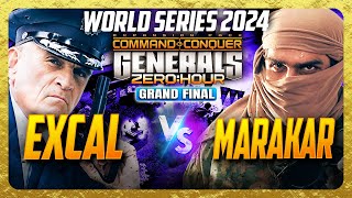 🔴 LIVE | $20,000 C\u0026C Generals Zero Hour World Series 2024 | ExCaL vs Marakar | Grand Finals