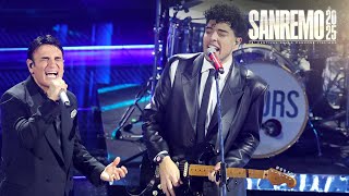 Sanremo 2025 - The Kolors con Sal Da Vinci cantano “Rossetto e caffè”