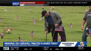 Thousands of flags wave at Gate of Heaven Cemetery to honor veterans