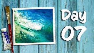 Day 7 of 21 days of Summer | How to paint a WATER TUNEL